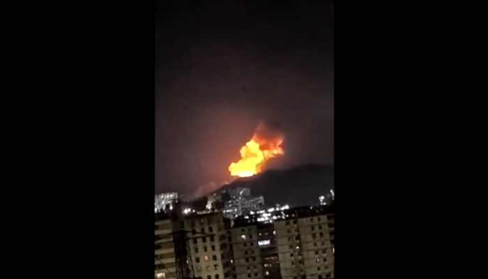Explosões avistadas em Caracas, capital da Venezuela  • Reuters