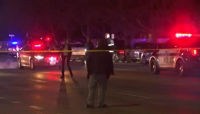 Policiais no local do ataque a tiros em Salt Lake City  • Reuters