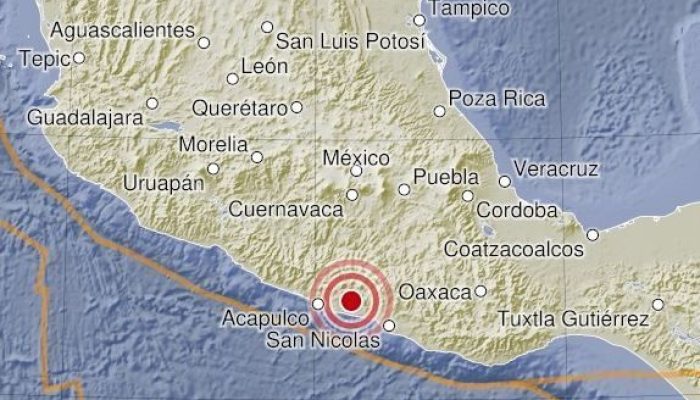 Terremoto atinge região sul do México  • GFZ