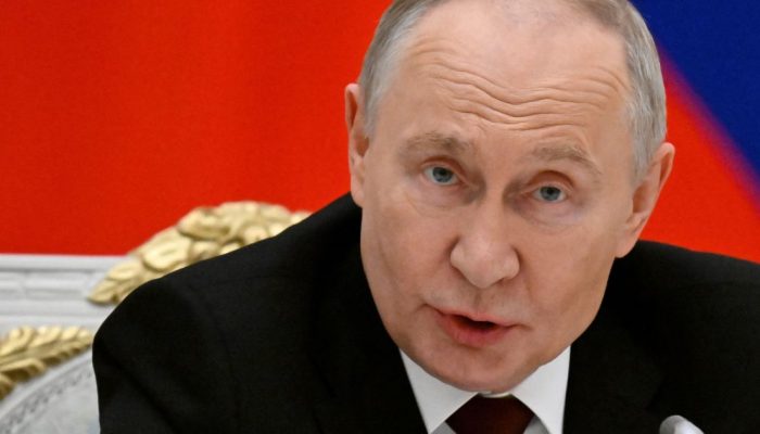 Presidente russo, Vladimir Putin, em Moscou 28/11/2025 Alexander  • Nemenov/Pool via Reuters