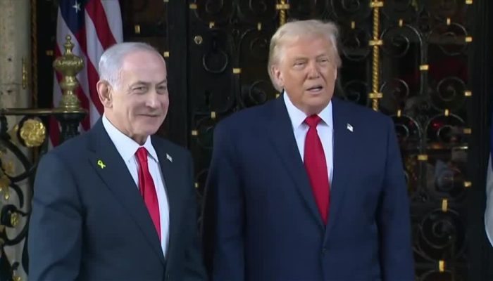 Donald Trump e Benjamin Netanyahu se reúnem na Flórida  • Reuters