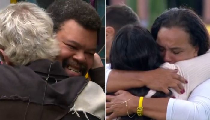 Babu rSantana recebe abraços durante sua eliminação do BBB 26  • Reprodução/Globoplay