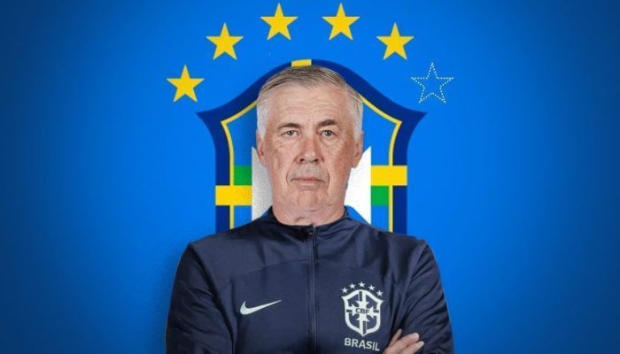 Carlo Ancelotti, técnico da Seleção Brasileira.  • Divulgação/CBF