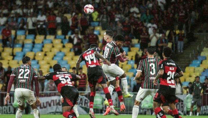 Lance de Fluminense x Flamengo pelo Campeonato Carioca  • LUCAS MERÇON / FLUMINENSE F.C.