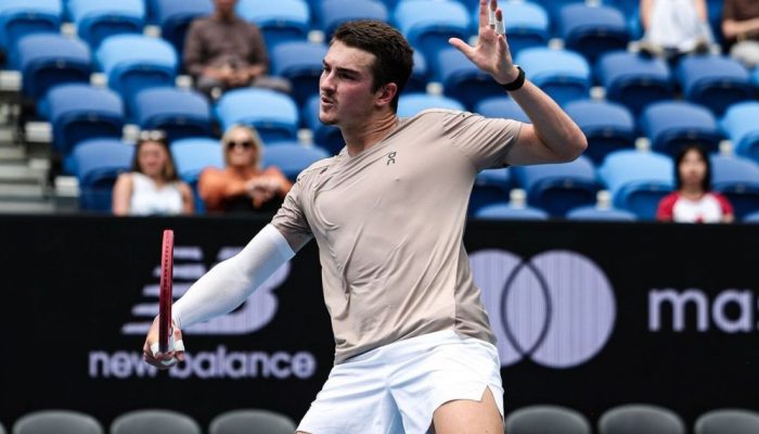 João Fonseca em treino na Austrália  • Divulgação/Instagram