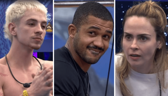 Juliano, Matheus e Ana Paula  • Reprodução/Globoplay