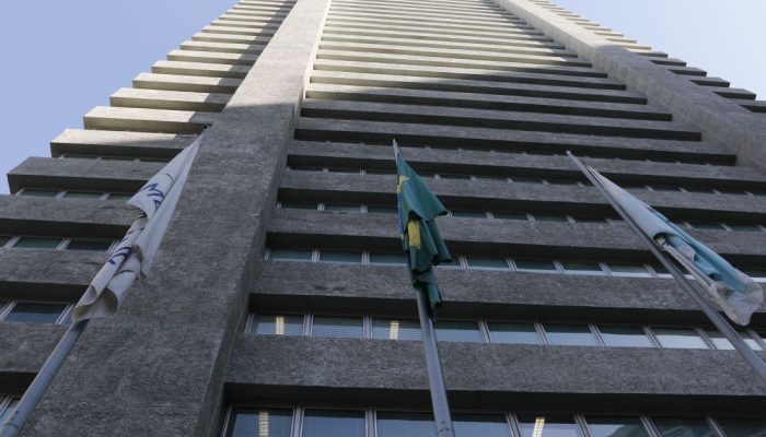 Sede da Assembleia Legislativa do Estado do Rio de Janeiro (Alerj), Edifício Lúcio Costa, na Ru...
