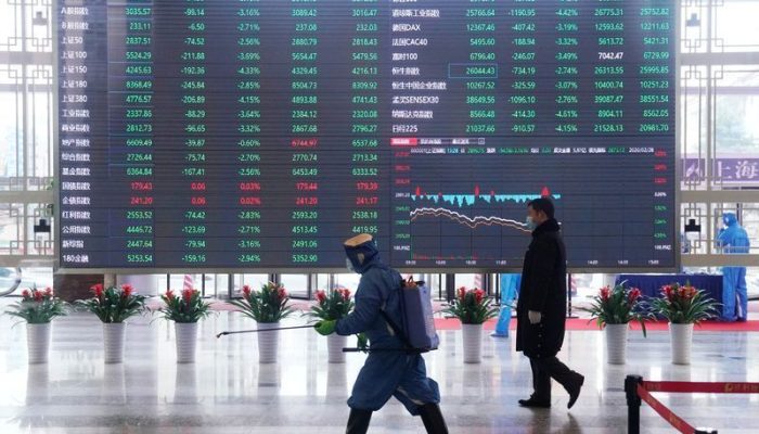 Bolsa de Valores de Xangai, na China  • 28/02/2020 REUTERS/Aly Song