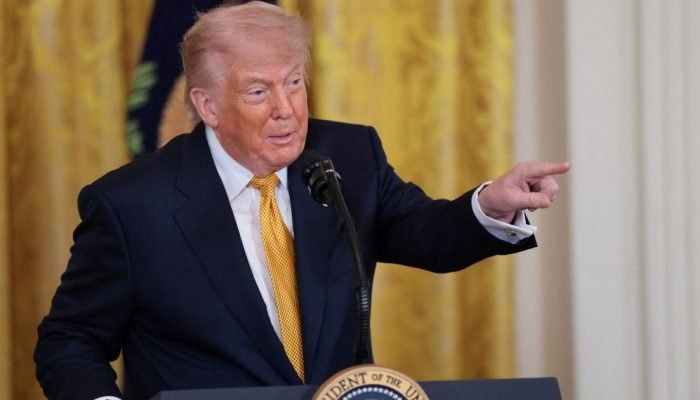Presidente dos EUA, Donald Trump, em evento na Casa Branca em Washington, EUA, em 6 de maio de 20...